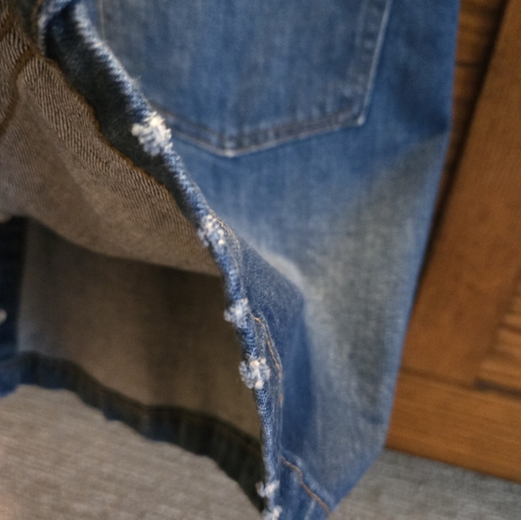 J. Crew Jeans 27p Button fly distressed skirt - Picture 5 of 8